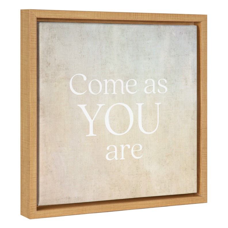 Come as you are... Framed Canvas