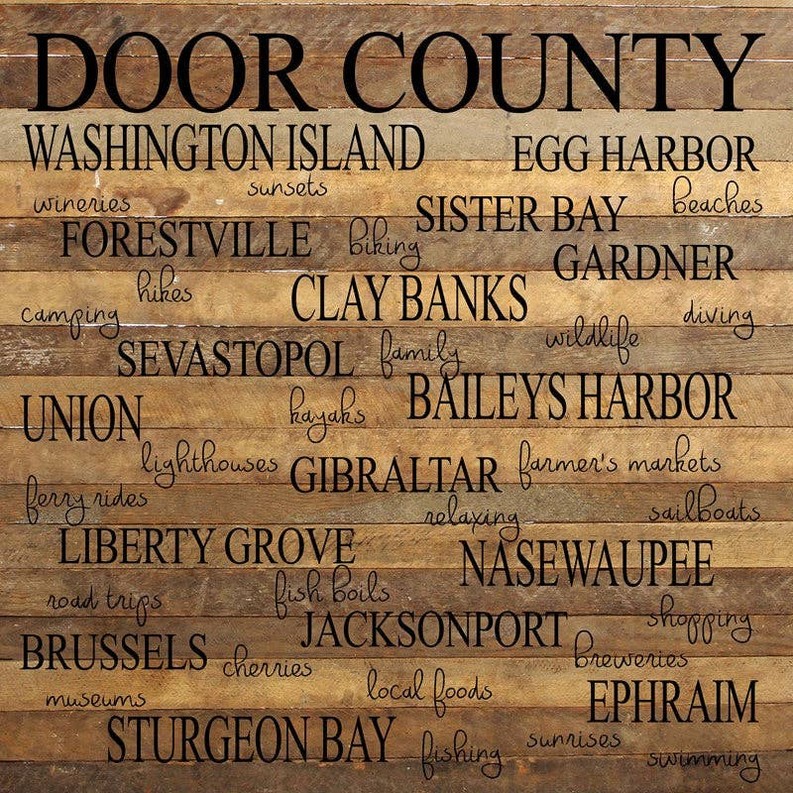 Door County... Wall Sign