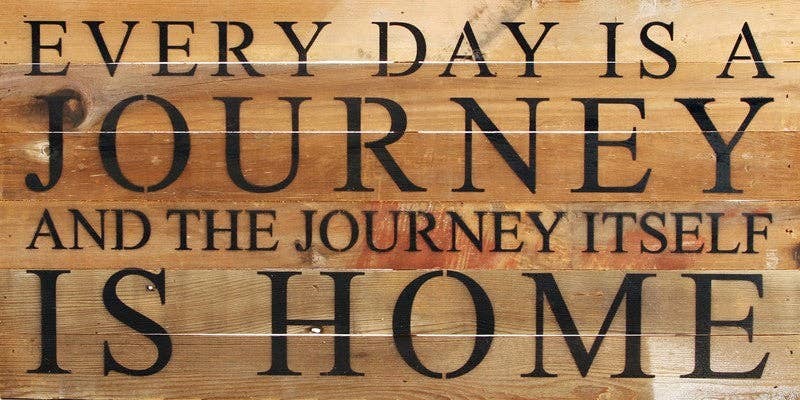 Every day is a journey and the jour... Wall Sign