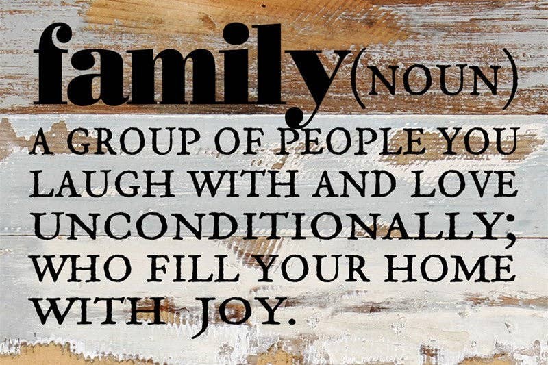 Family definition... Wall Sign