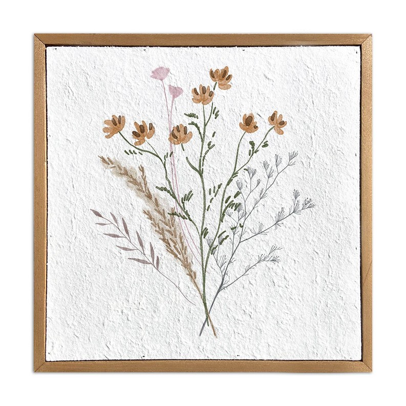 Floral group /  Pulp Paper Wall Decor