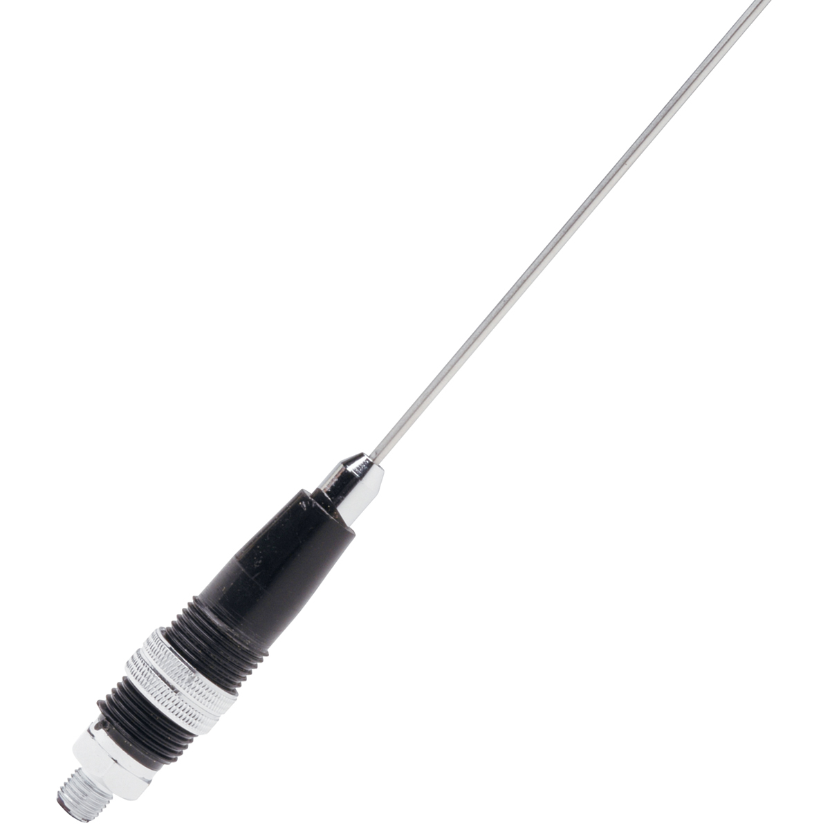 Solarcon A-112 3.5FT Tunable Stainless Steel CB Antenna Whip - 50 Watt 3.5-Foot CB Radio Antenna Whip Universal Fit - Black