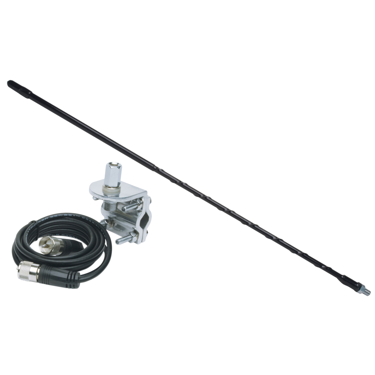 2ft Fiberglass Antenna w Mount and Cable