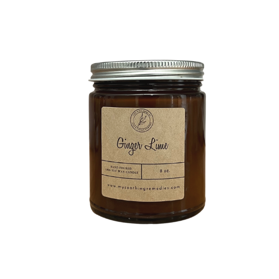 Soy Wax Candle - 8ozGinger Lime