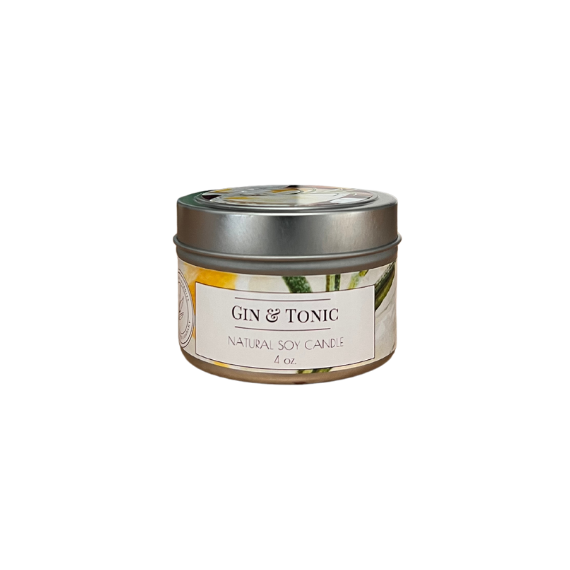 Soy Wax Candle - 4oz each/48oz TotalGin and Tonic