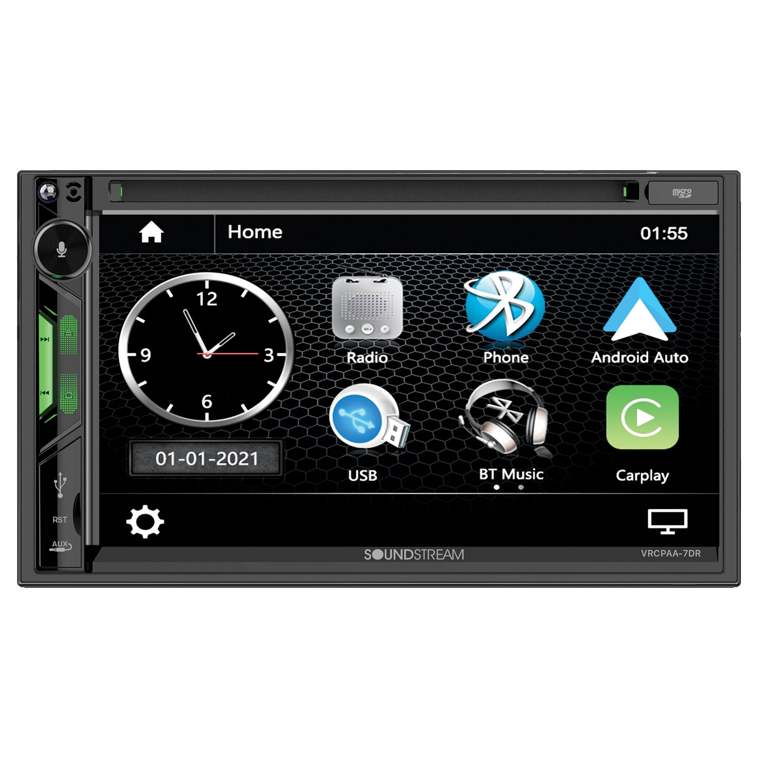 7IN 2DIN DVD CARPLAY ANDROID AUTO