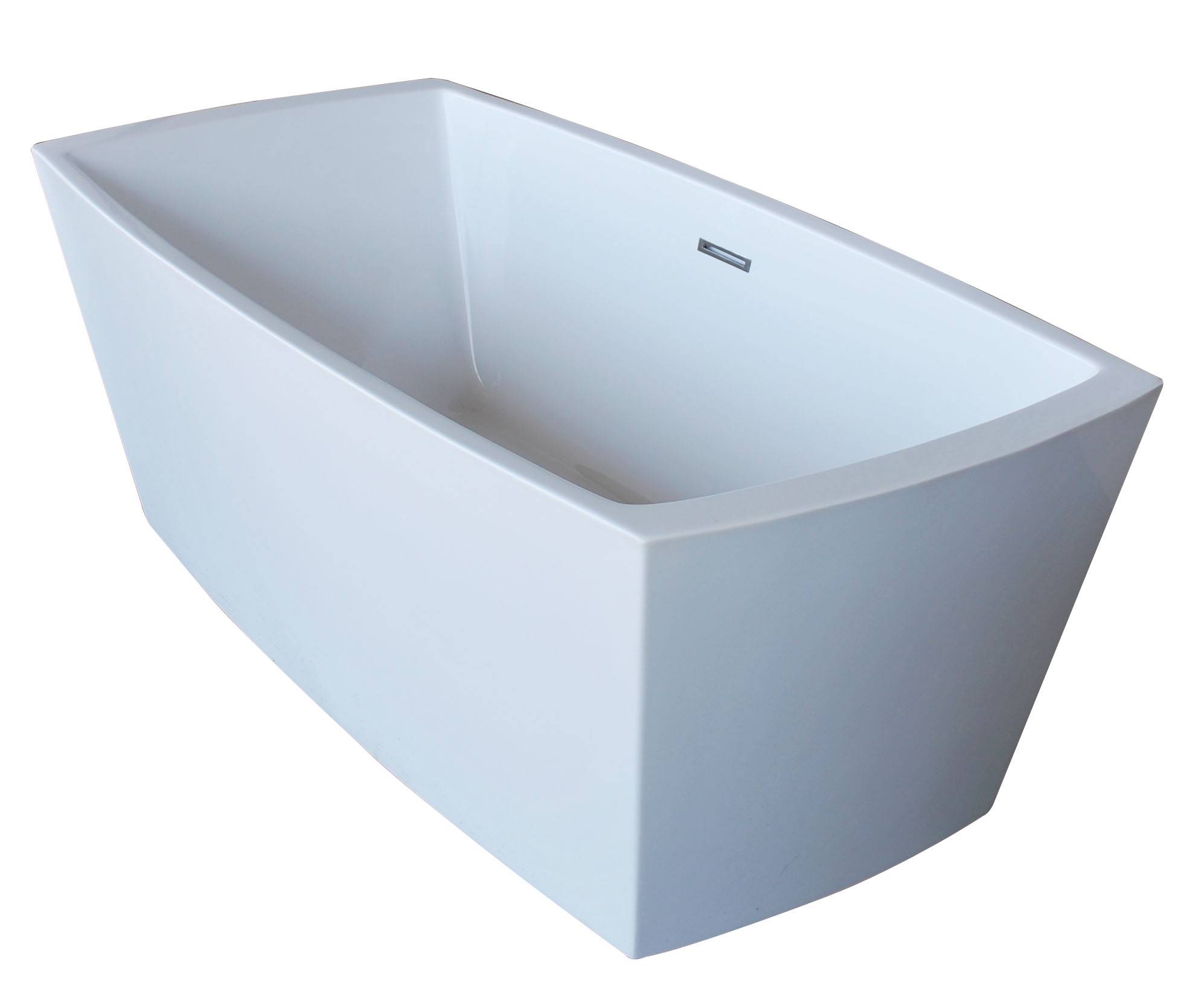 Vida Collection 32 in. by 67 in. Rectangle Acrylic Freestanding Bathtub