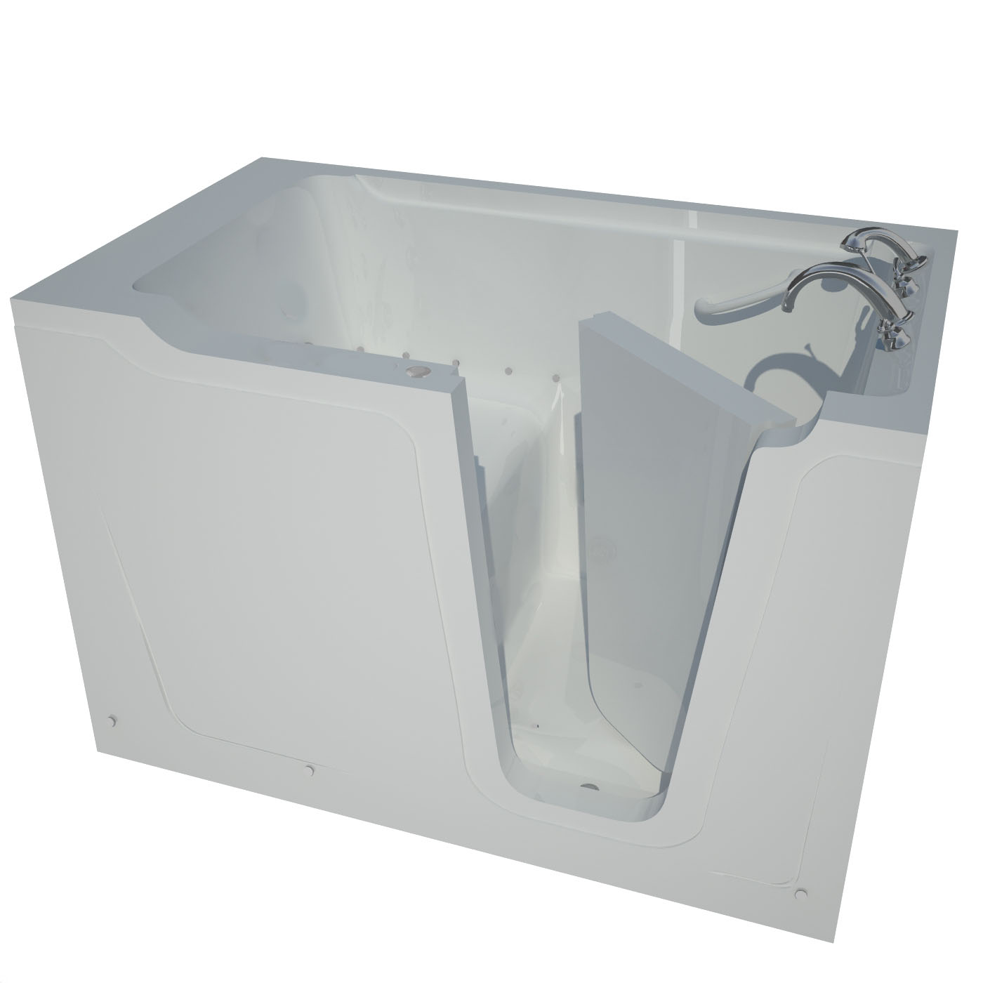 36 x 60 Right Drain Air Jetted Walk-In Bathtub in White