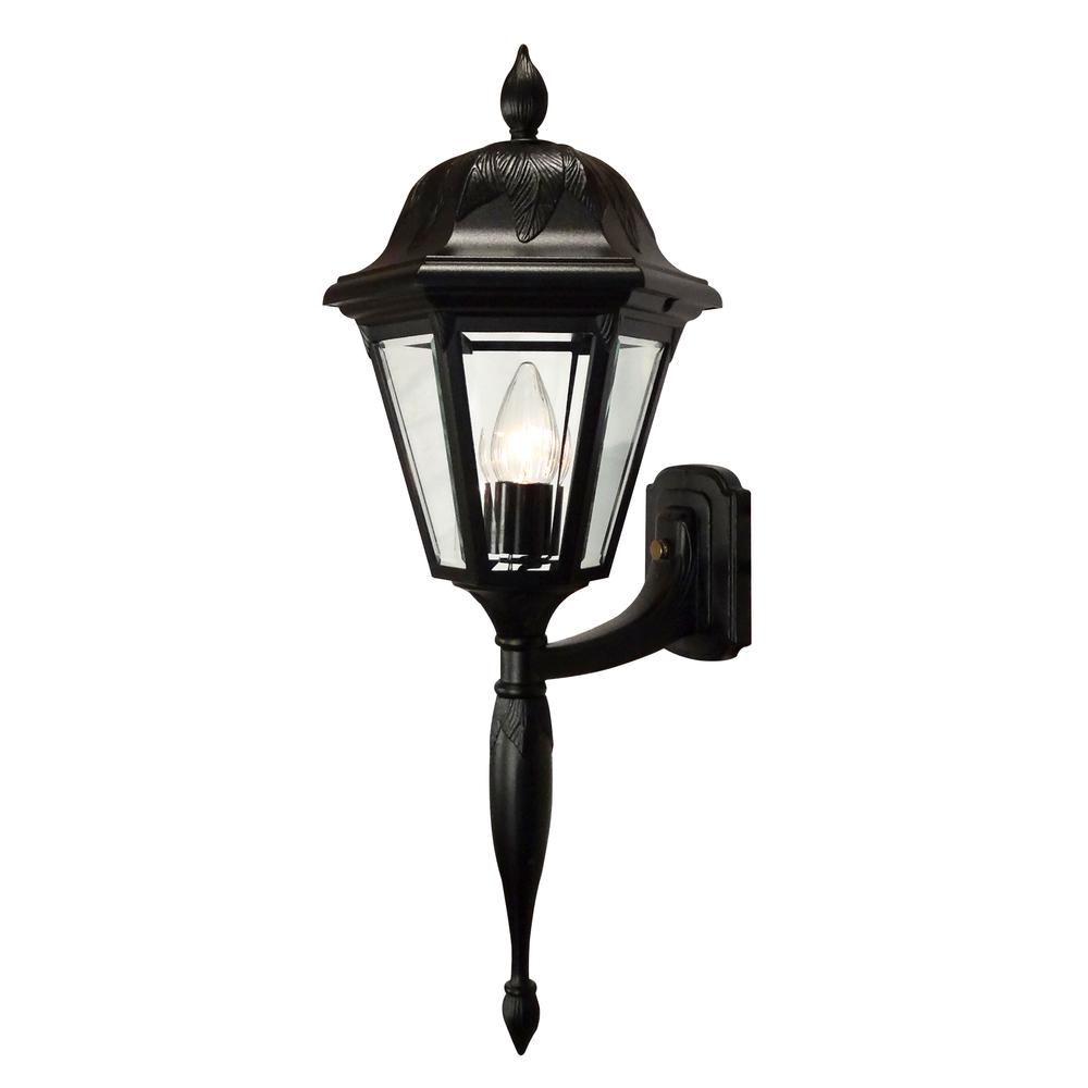 Floral 3945-BLK-BV Large Bottom Mount Light Fixture with Long Tail