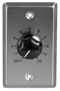 Volume Control W/Stainless Steel Wall Plate
