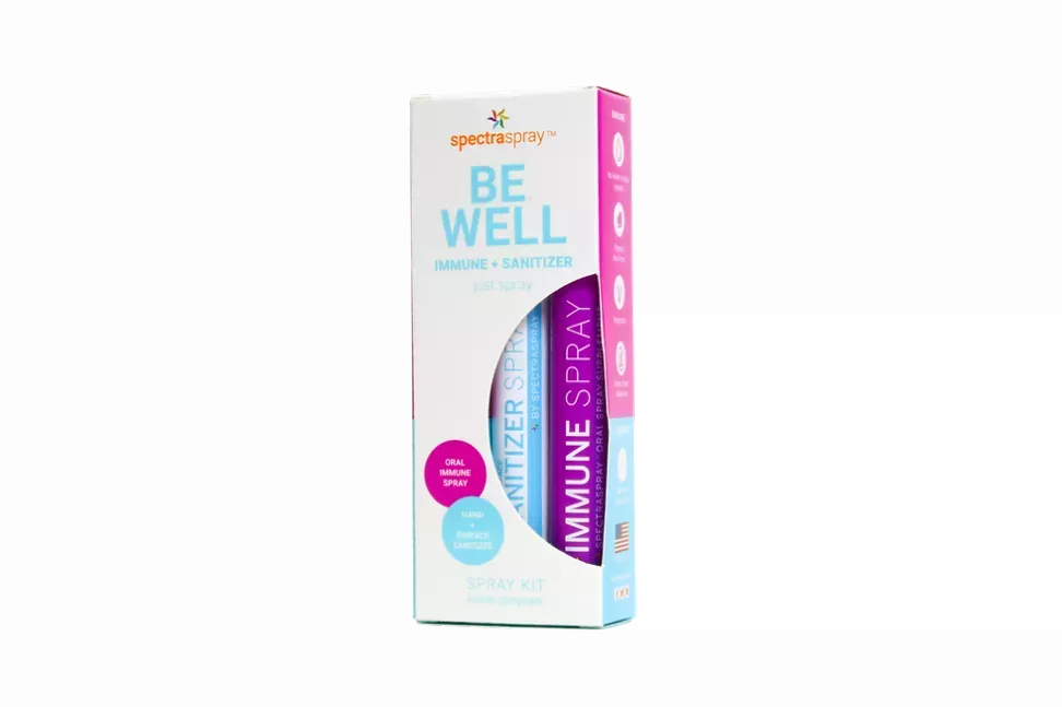 Be Well Immune Spray Kit with Hand Sanitizer  by SpectraSpray