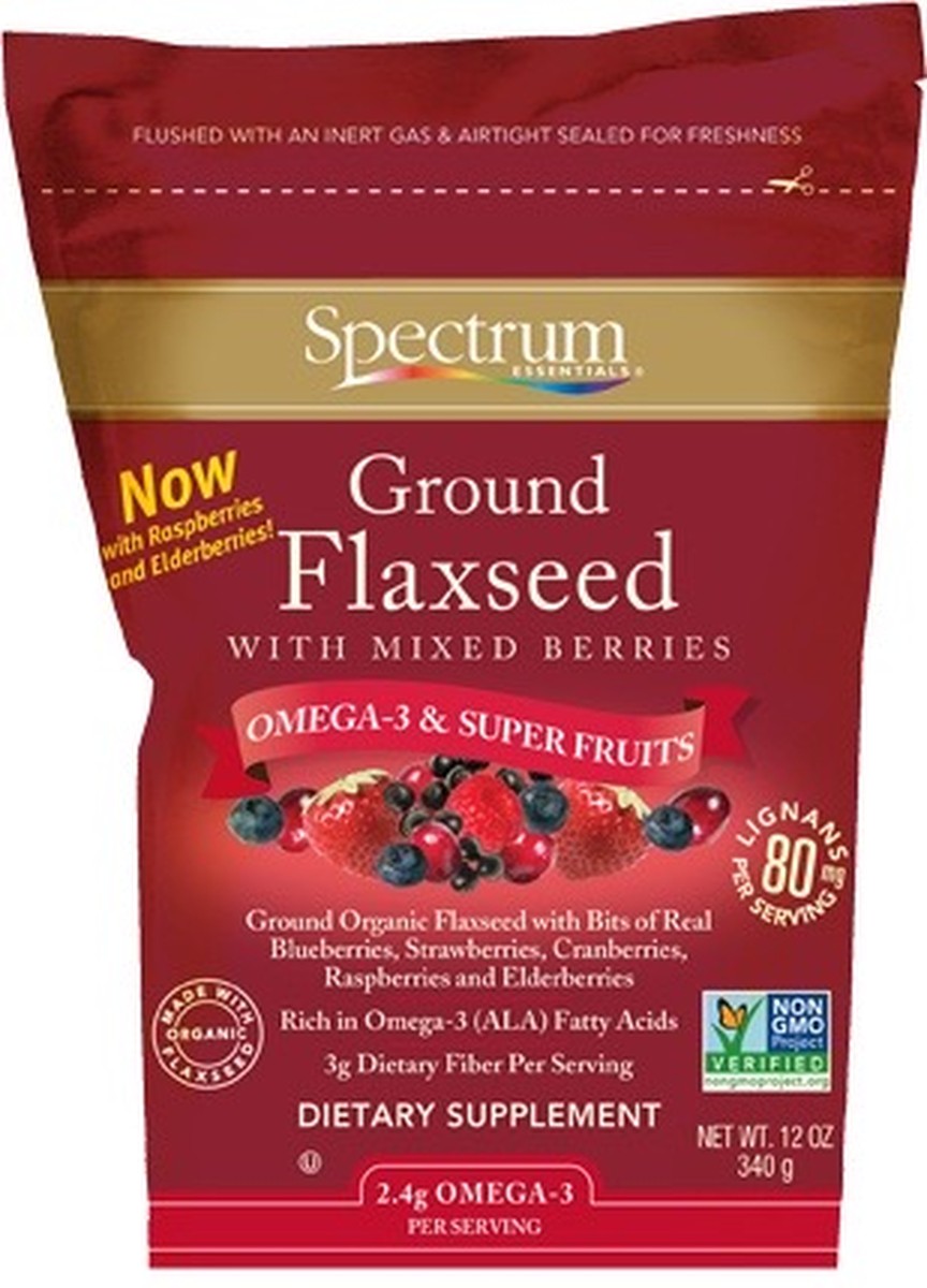 Spectrum Ground Flax With Berries ( 1x12 Oz)
