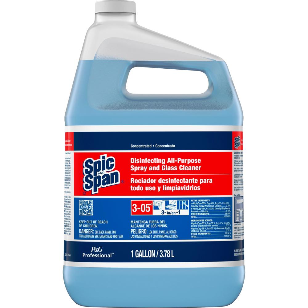 Spic and Span Disinfecting All-Purpose Spray and Glass Cleaner - Concentrate Liquid - 128 fl oz (4 quart) - 1 Each