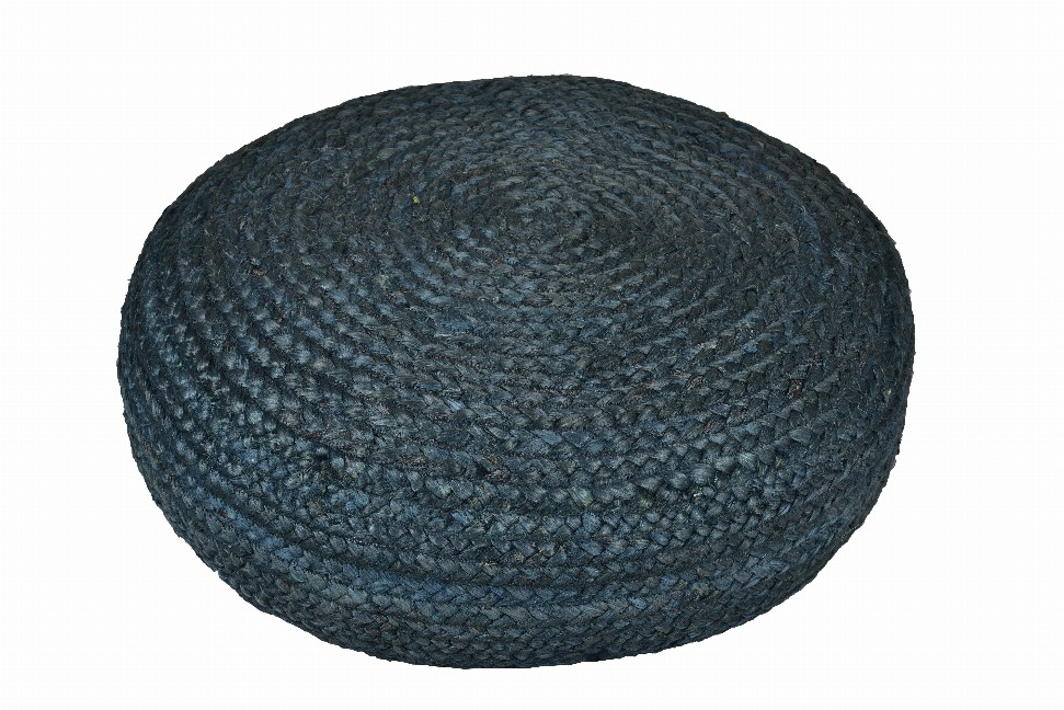 26" Wide Round Pouf Ottoman - 26in Teal