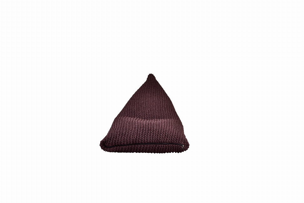 Ava Knitted Standard 100% Cotton Outdoor Friendly Bean Bag Chair & Lounger - Brown