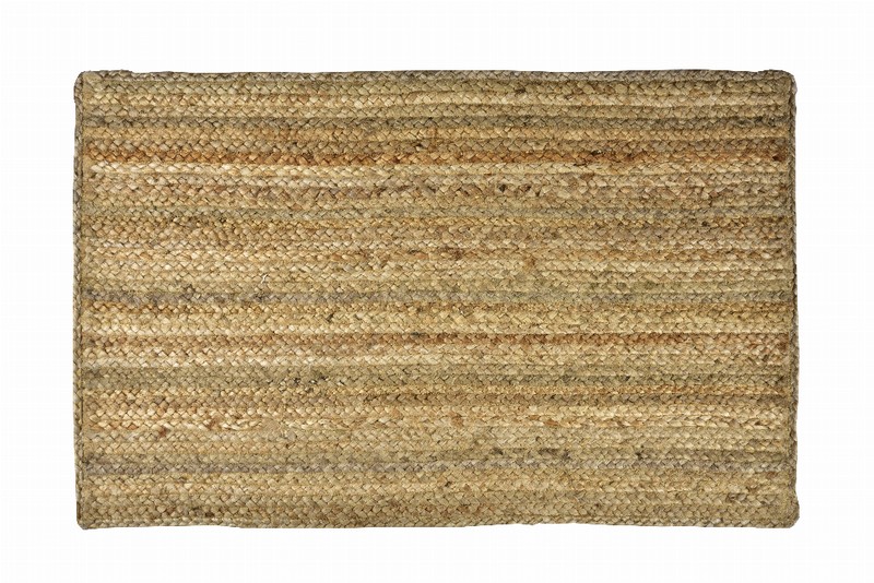 Hand Braided Jute Rug Natural Rectangle 24"X40"
