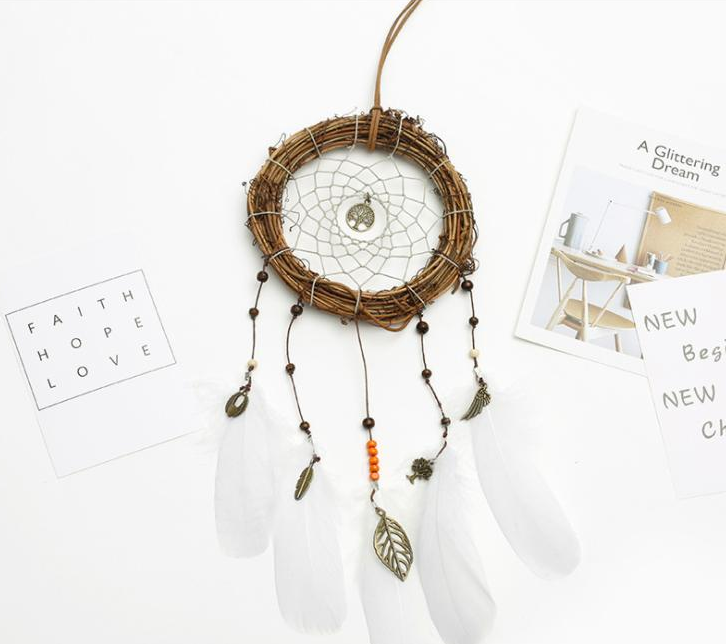 Dream Catcher With Feathers And Beads