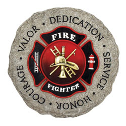 SPOONTIQUE FIREFIGHTER STEPPING STONE