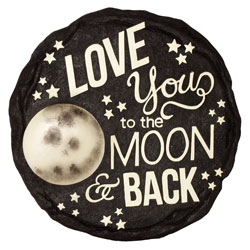 MOON AND BACK STEPPING STONE