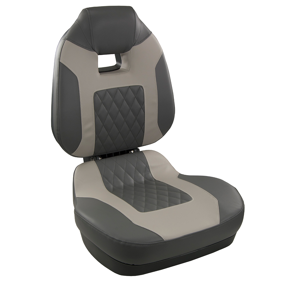 Springfield Fish Pro II High Back Folding Seat - Charcoal/Grey