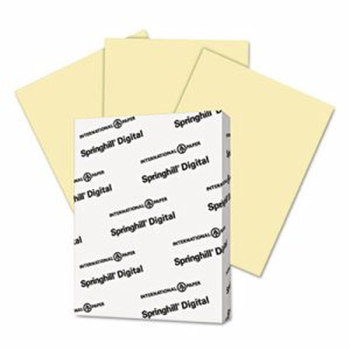 Springhill Multipurpose Cardstock - Canary - 92 Brightness - Letter - 8 1/2" x 11" - 90 lb Basis Weight - Smooth, Hard - 250 / P