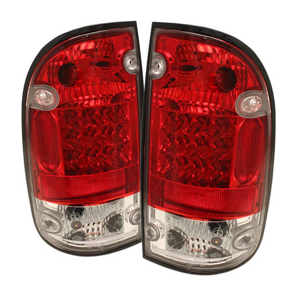 95-00 TACOMA LED TAIL LIGHTS-RED CLEAR
