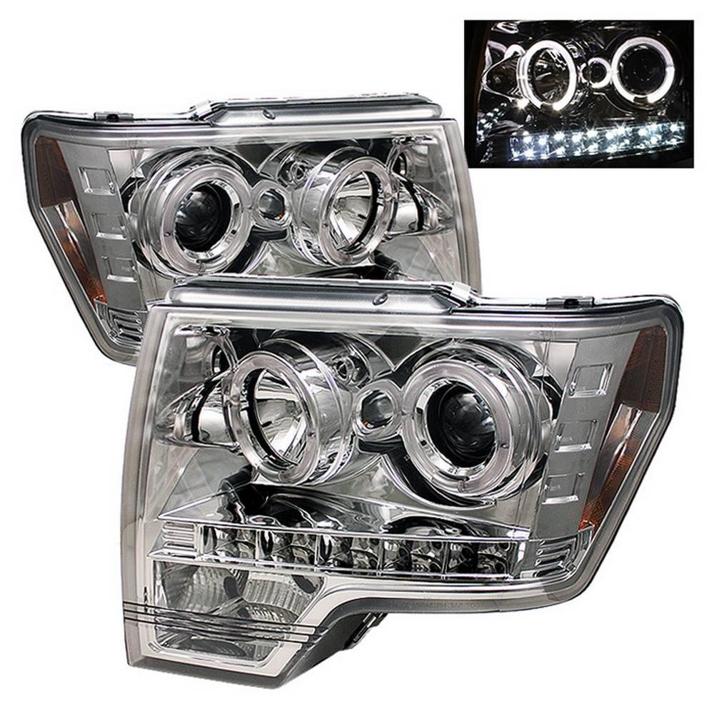 09-14 F150 PROJECTOR HEADLIGHTS-HALOGEN MODEL ONLY ( NOT COMPATIBLE WITH XENON/H