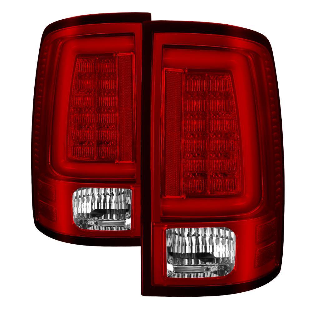 13-14 RAM 1500/13-14 RAM 2500/3500 LED TAIL LIGHTS - LED MODEL ONLY - RED CLEAR