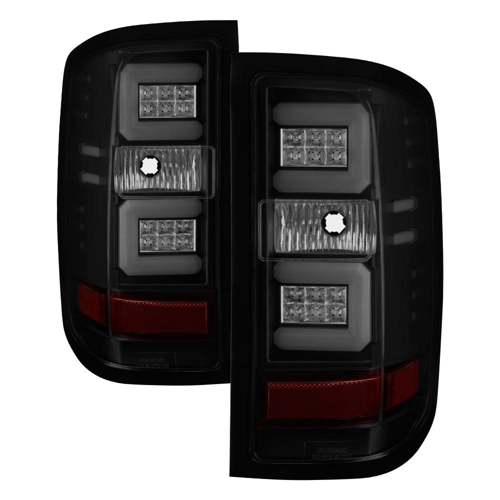 16-17 SILVERADO(WILL ONLY WORK WITH FACTORY LED TYPE)LIGHT BAR LED TAIL LIGHTS-BLACK SMOKE