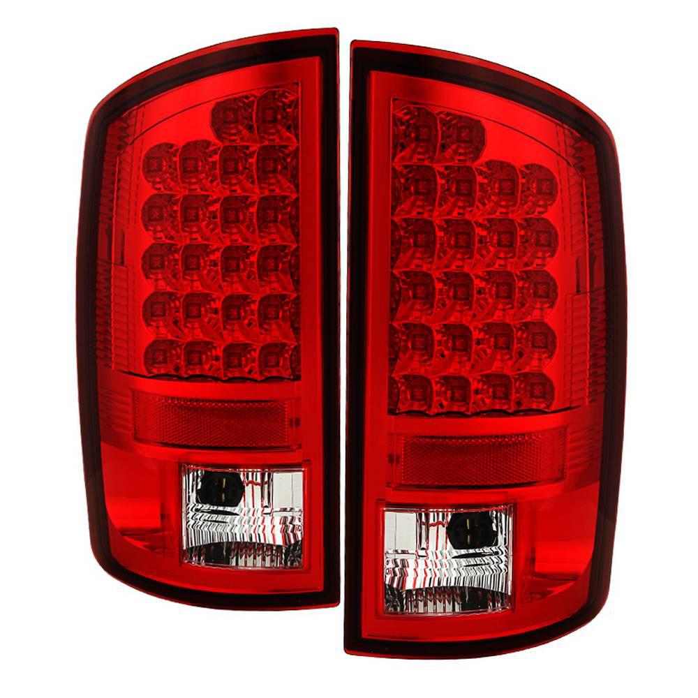 02-06 RAM 1500/03-06 RAM 2500/3500 LED TAILLIGHT-RED CLEAR DRIVER/PASSENGER