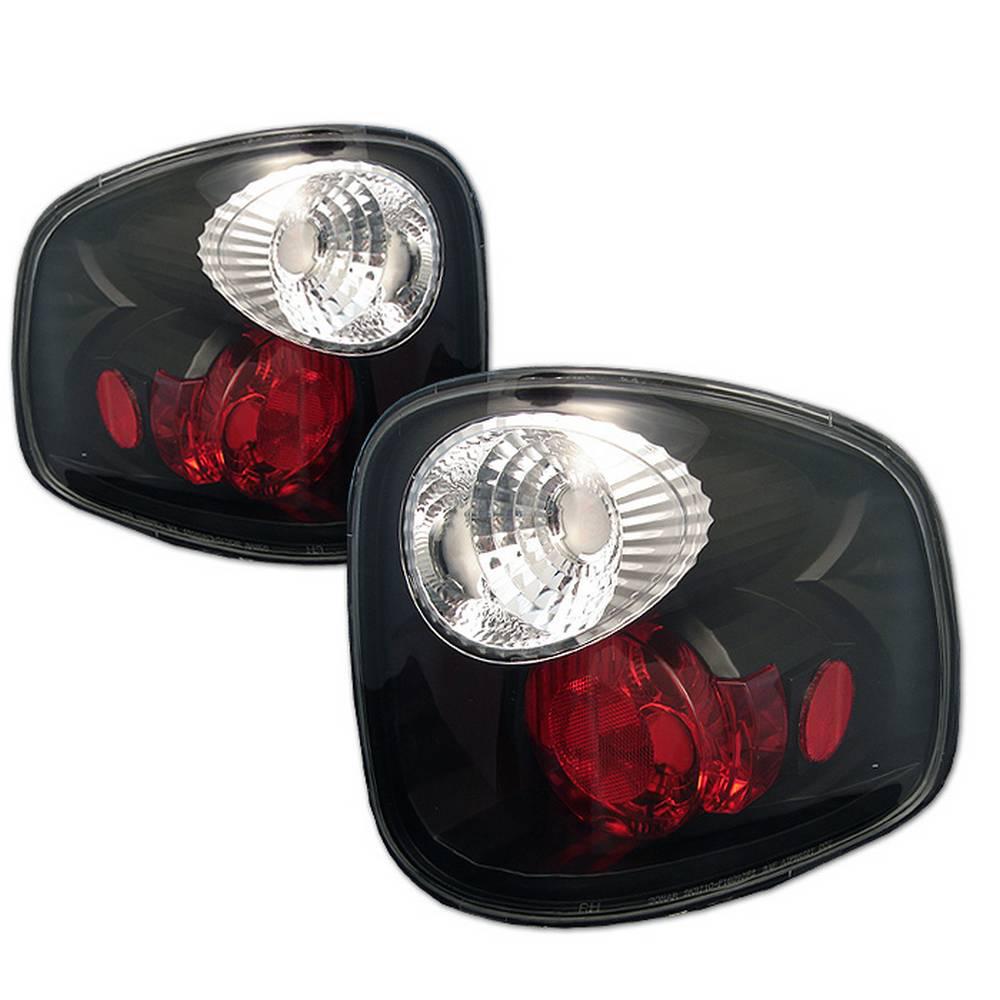01-03 F150 FLARESIDE(NOT FIT SUPERCREW) EURO STYLE TAIL LIGHTS-BLACK