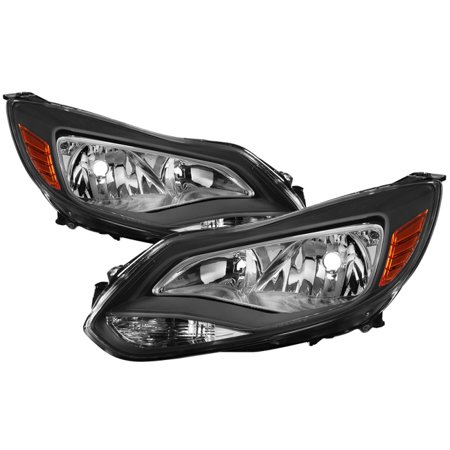 12-14 FOCUS HALOGEN ONLY(EXCL HID MODELS)OEM STYLE HEADLIGHTS-BLACK DRIVE/PASS