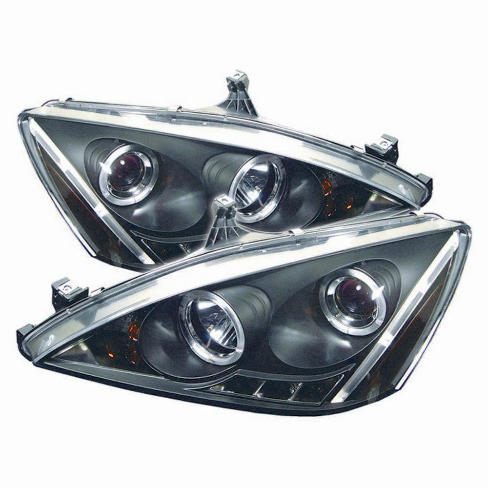 03-07 ACCORD PROJECTOR HEADLIGHTS-LED HALO-AMBER REFLECTOR-LED DRIVE/PASS
