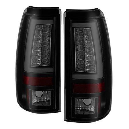03-06 SILVERADO1500/2500(DOES NOT FIT STEPSIDE)VERSION 2 LED TAILLIGHTS-BLACK SMOKE DRIVE/PASS