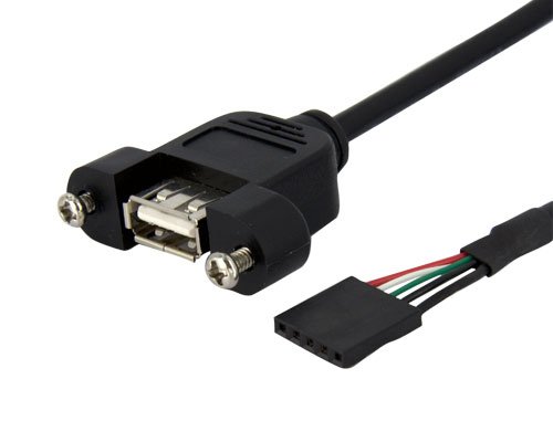 1' Panel Mount USB Cable