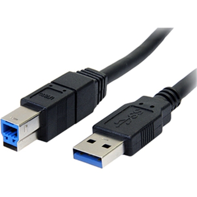 10' USB 3.0 A to B M/M Black