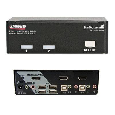 2 Port USB HDMI KVM Switch TAA