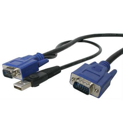 15' 2 in 1 USB KVM Cable