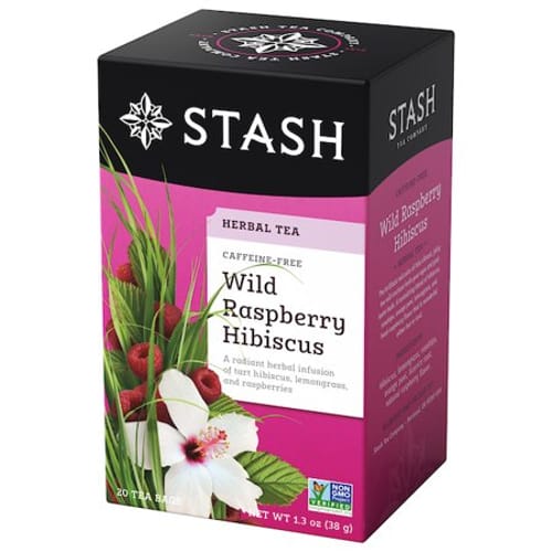 Stash Tea Wild Raspberry Hibiscus Tea (6x20 CT)