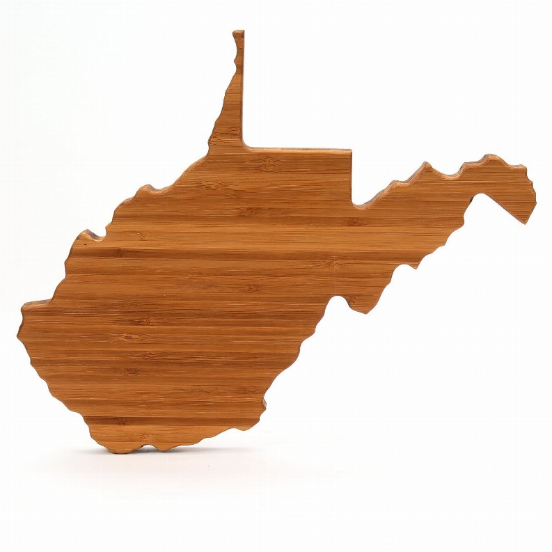 West Virginia State Shaped Board