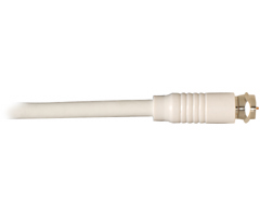 6' F-F White RG6/UL Cable
