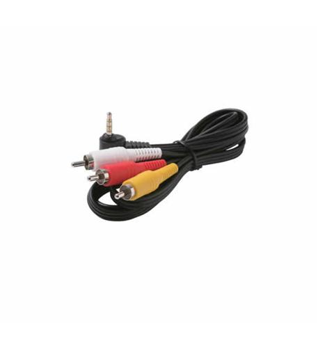 6' 3.5mm to 3-RCA Camcorder Cable