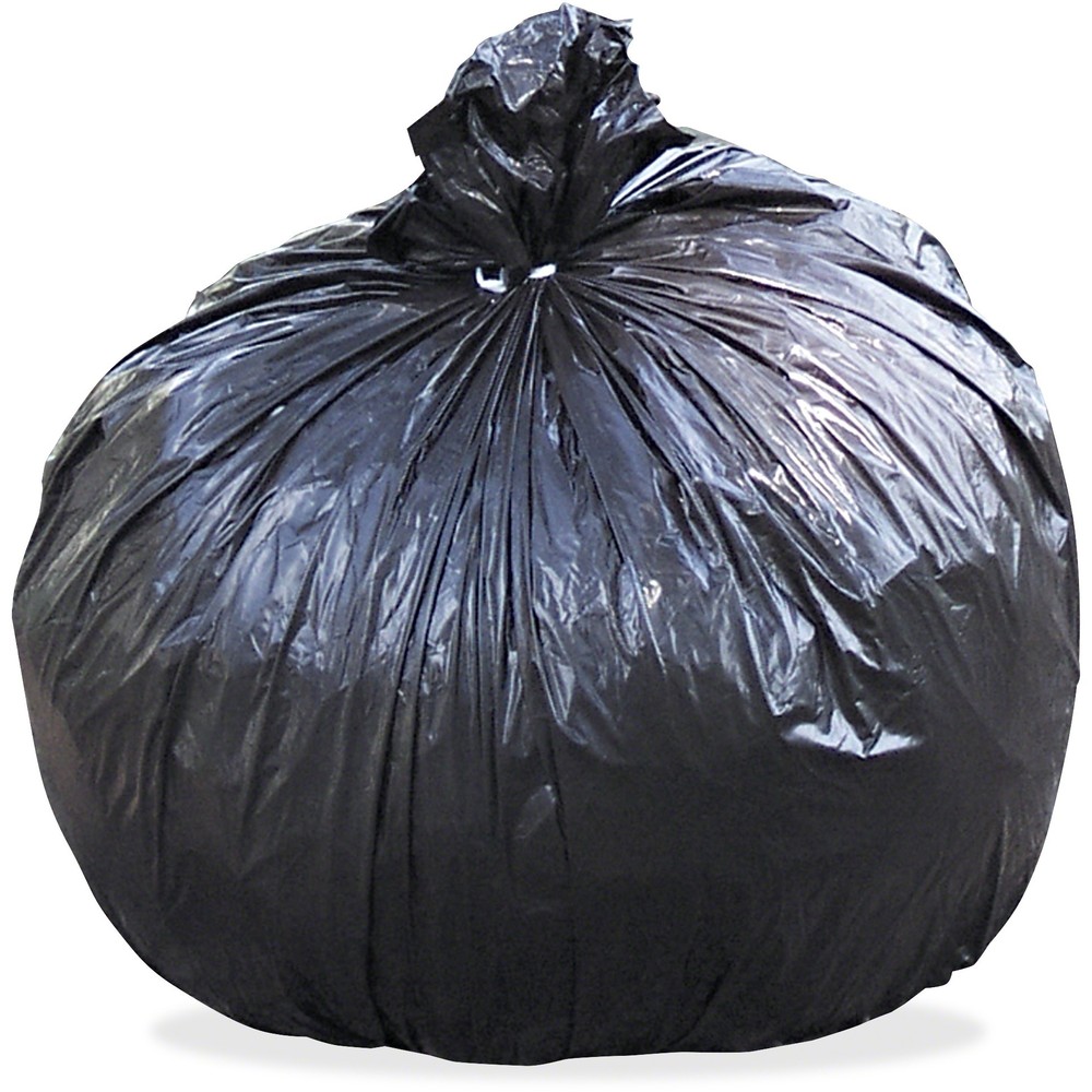 Stout Recycled Content Trash Bags - 33 gal/55 lb Capacity - 33" Width x 40" Length - 1.30 mil (33 Micron) Thickness - Brown - Pl