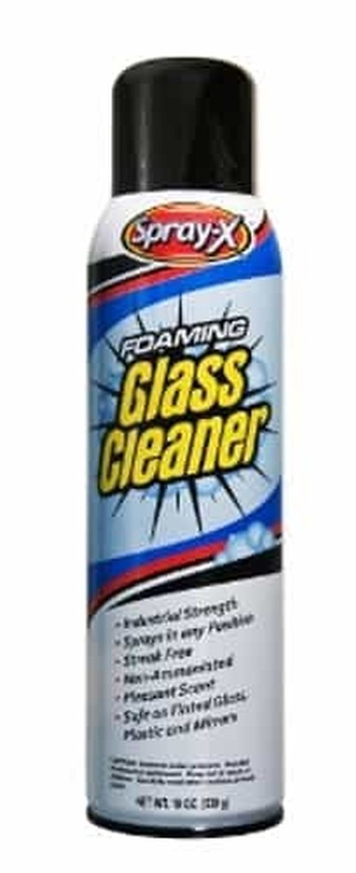 Spray-X Foam Glass Cleaner, 19 Oz Can, 8-Pack