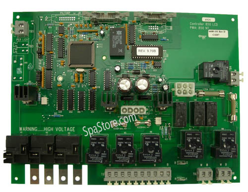 Circuit Board, Jacuzzi, J380/385, LCD, 3-Pump, Ribbon Cable
