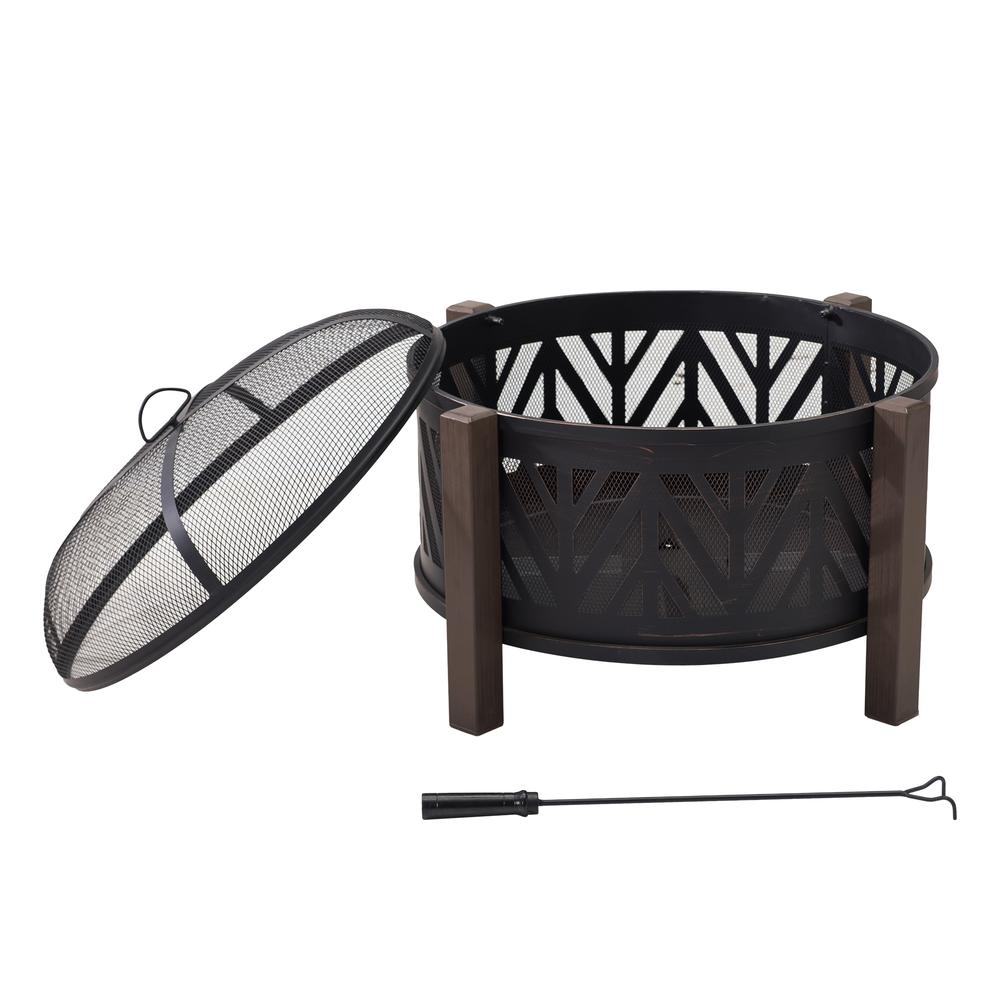 Sunjoy 27 in. Fire Pit for Outside