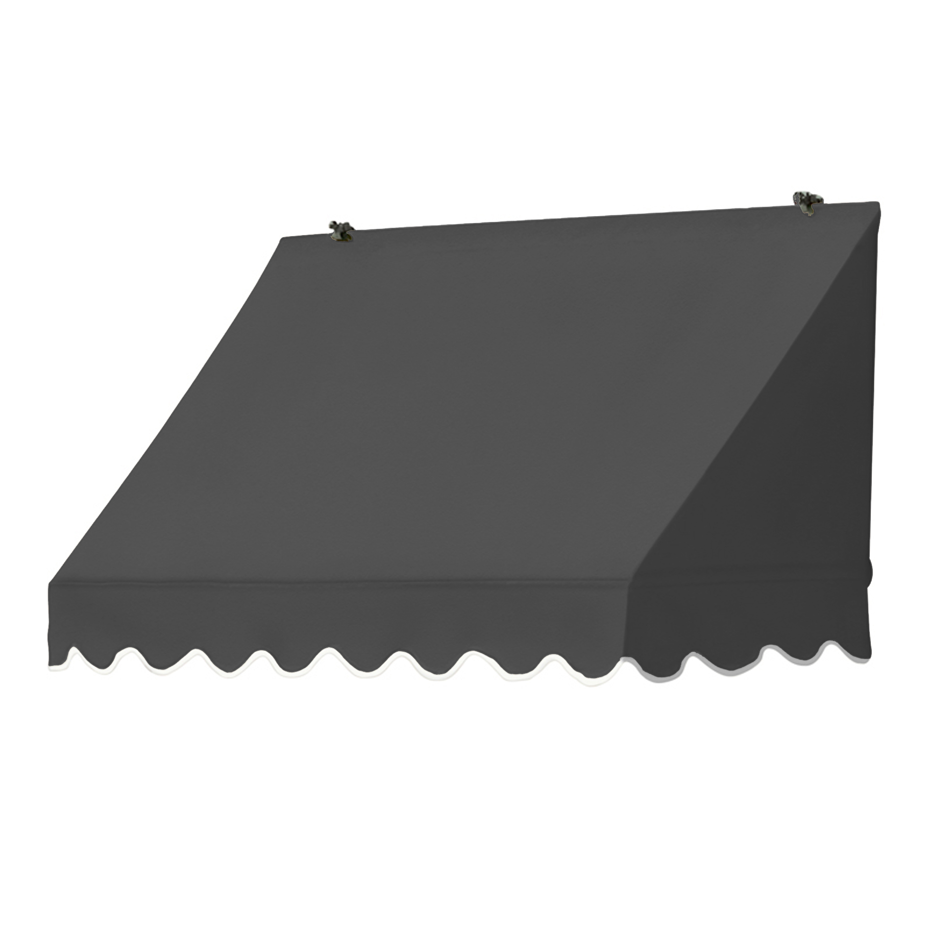4' Traditional Awnings in a Box, Charcoal Gray