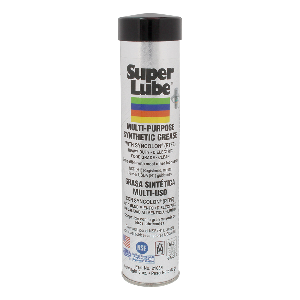 Super Lube Multi-Purpose Synthetic Grease w/Syncolon (PTFE) - .3oz Cartridge