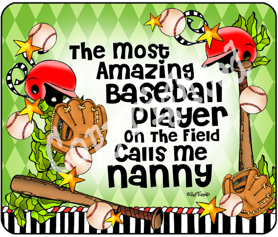 Baseball Family Mouse Pad - Baseball-NANNY