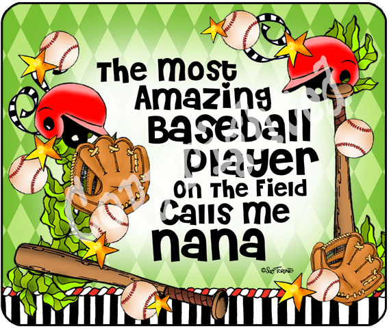 Baseball Family Mouse Pad - Baseball-NANA
